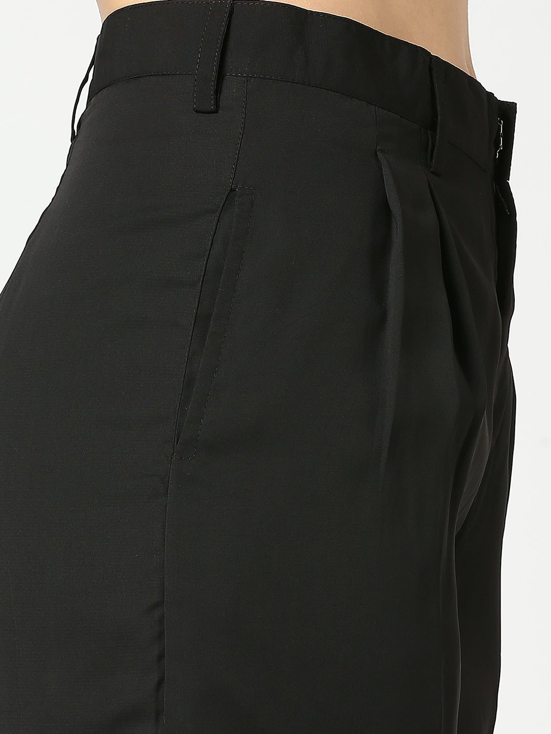 Black Fiona High Waist Formal Pant