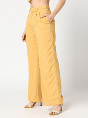 Beige Fiona High Waist Formal Pant