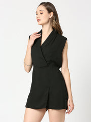 Black Fiona Short Jumpsuit